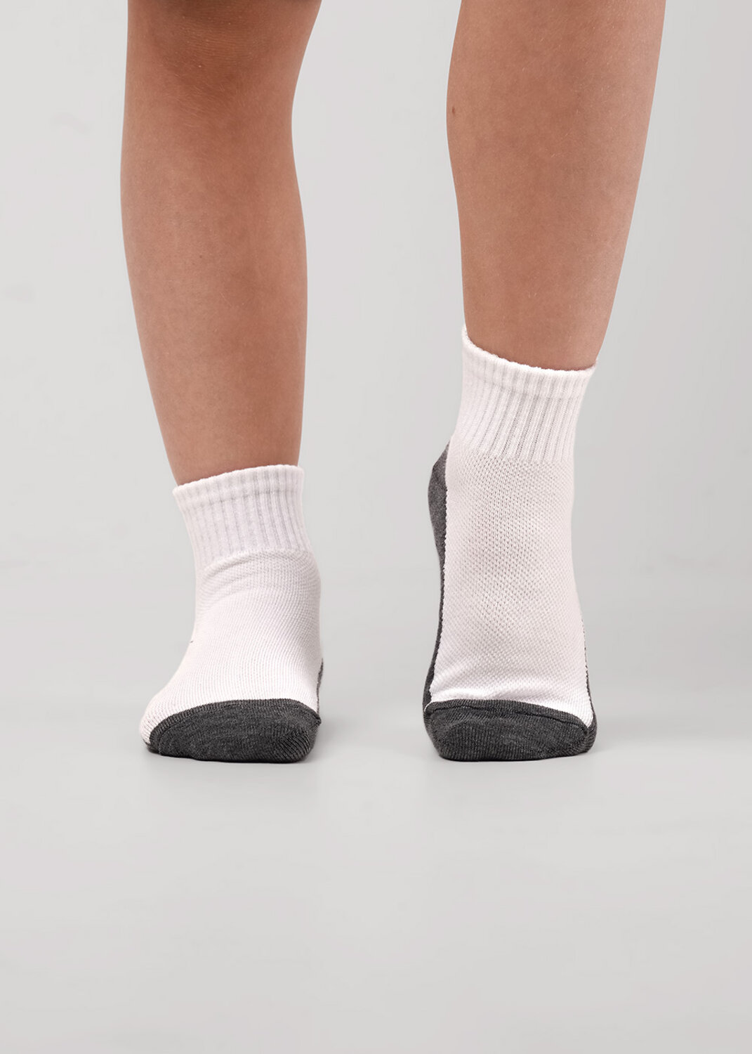 CLEVER Носки 590664 С1627 20-22,22 белый/меланж т.серый