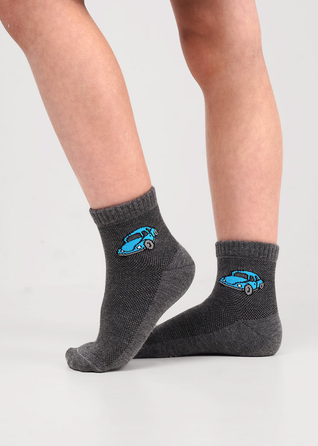 CLEVER Носки 590672 С1626 16-18,18-20 меланж т.серый