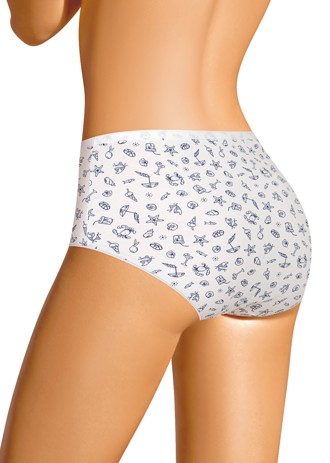 CLEVER Трусы 590677 M1232/2 молочный/т.синий