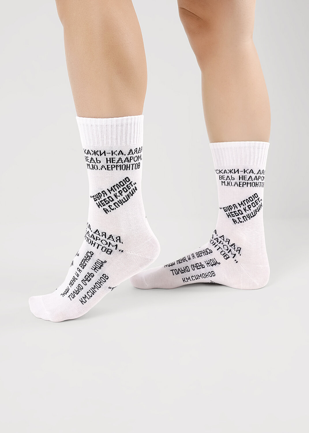 CLEVER Носки 590745 С15809 20-22,22 2шт/уп белый/чёрный