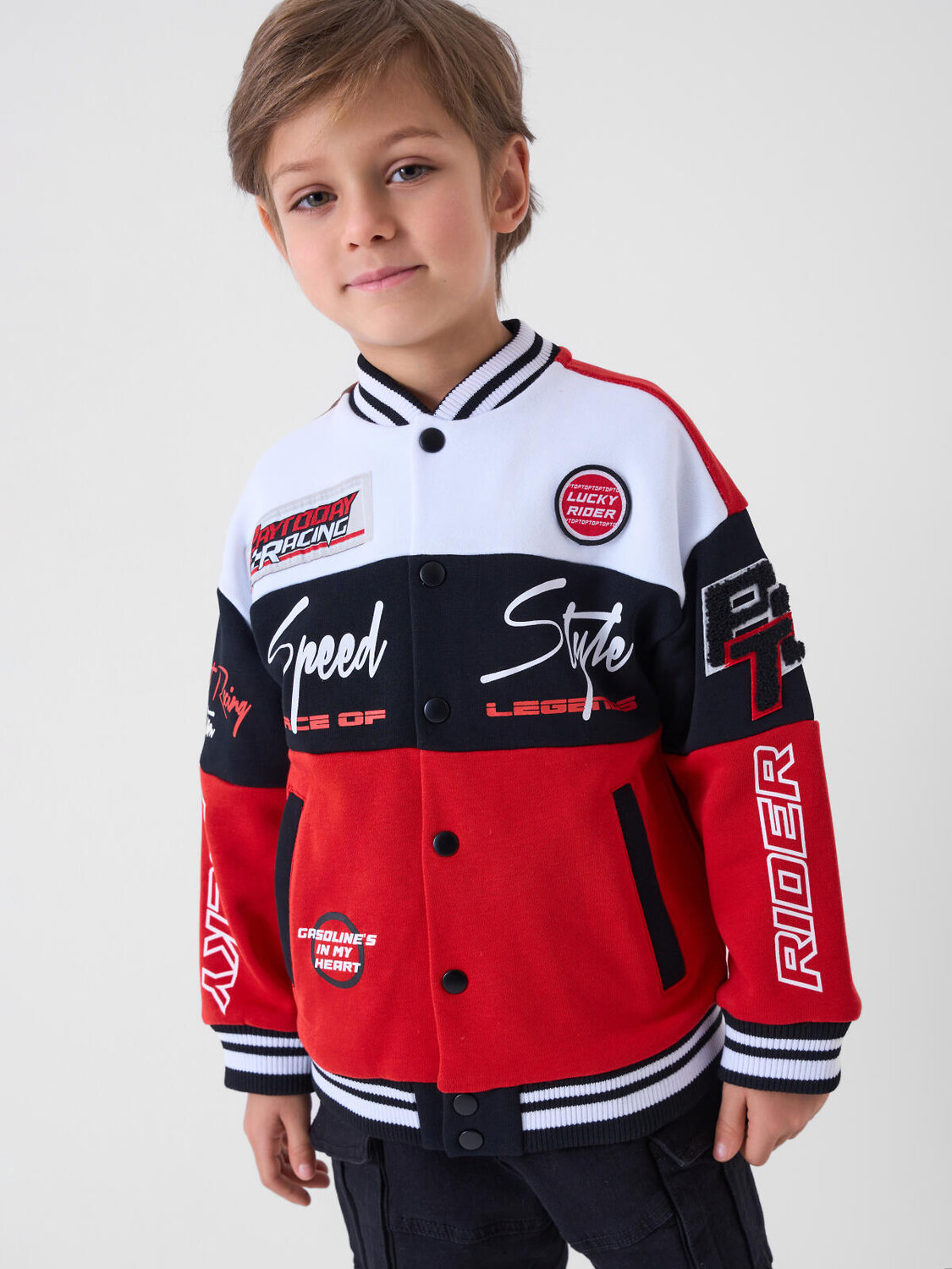 PLAYTODAY Толстовка 590808 12612296 белый,черный,красный