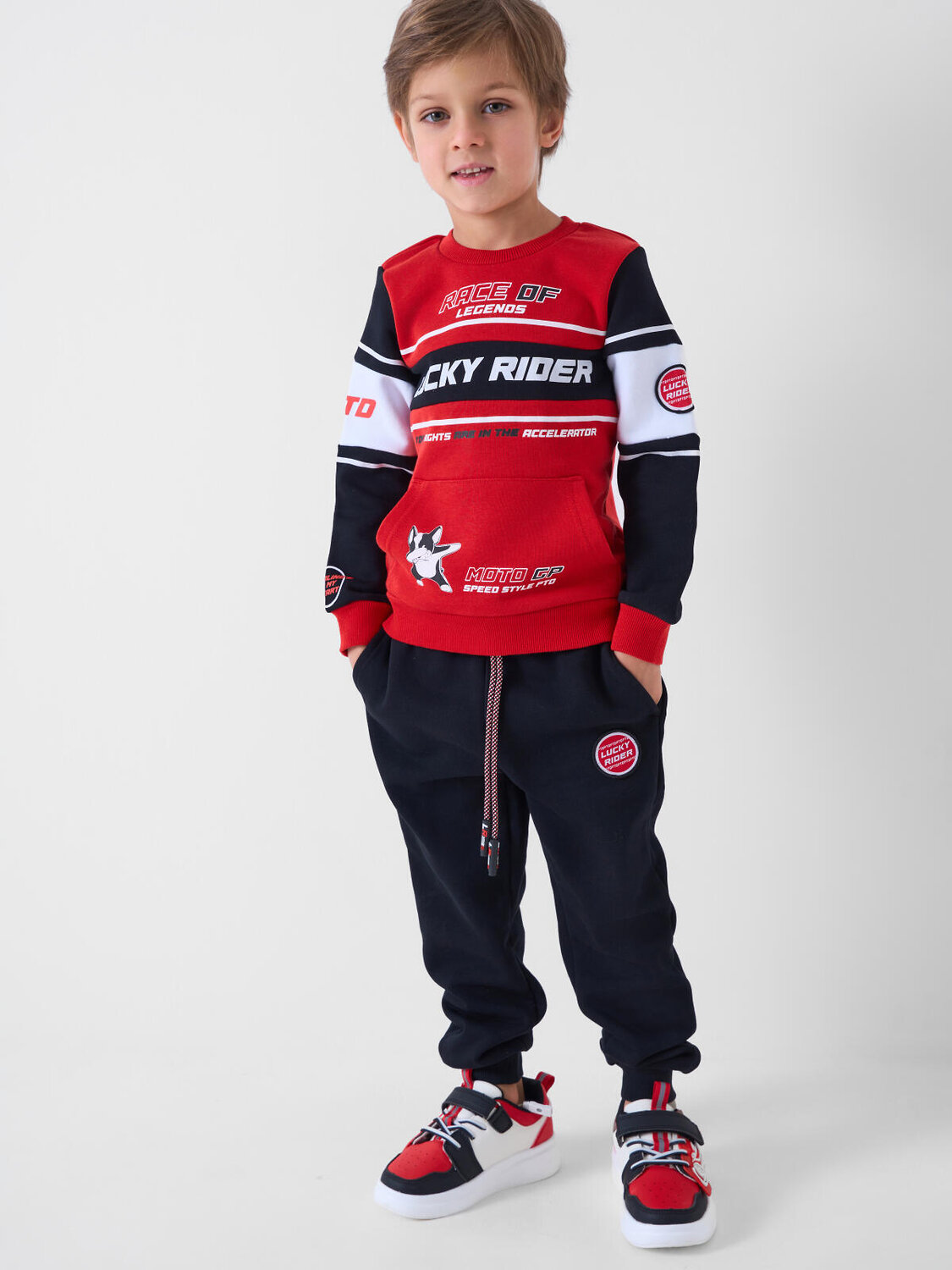 PLAYTODAY Толстовка 590809 12612297 черный,белый,красный