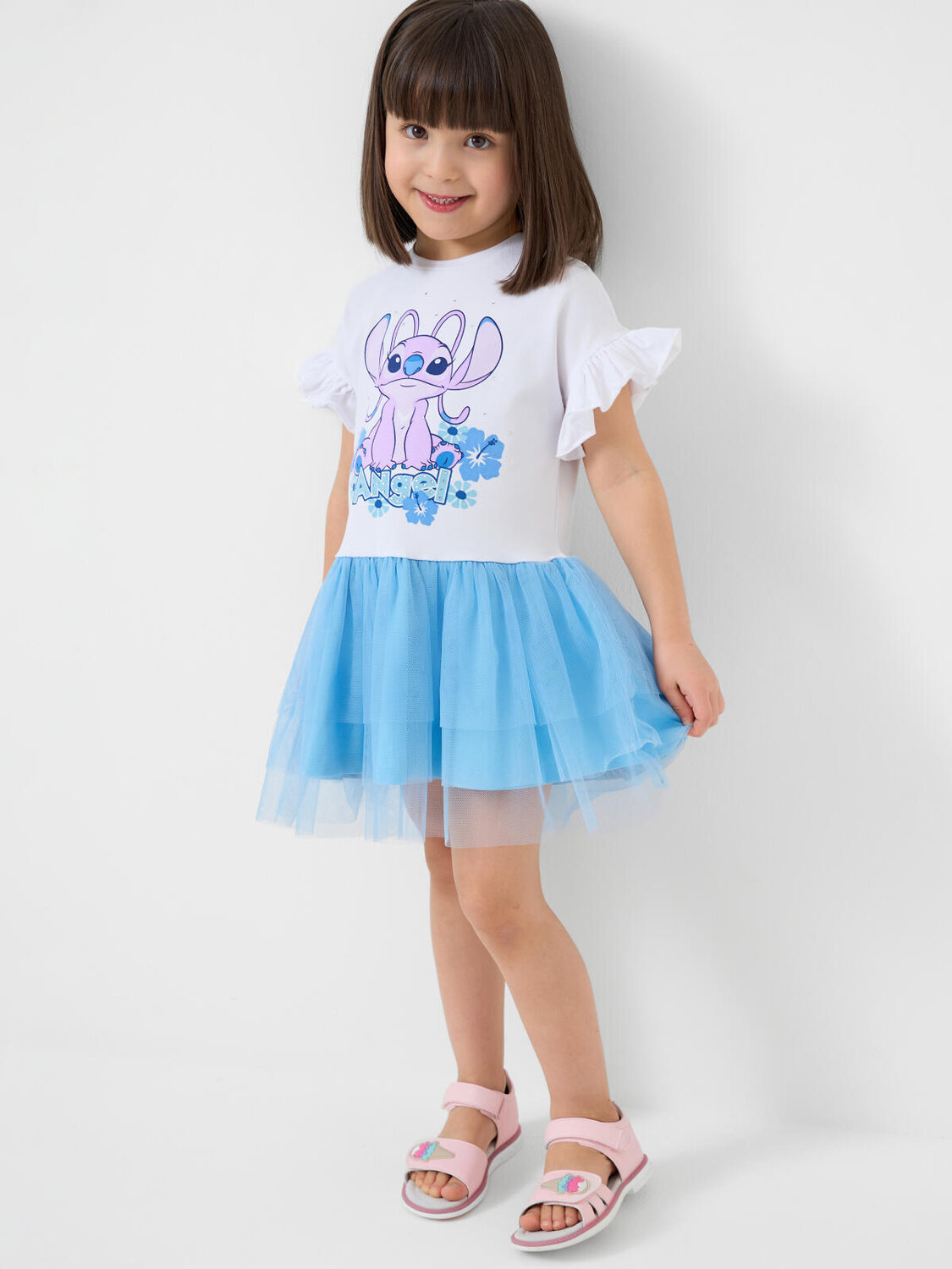 PLAYTODAY Платье 590817 12622468 белый,голубой