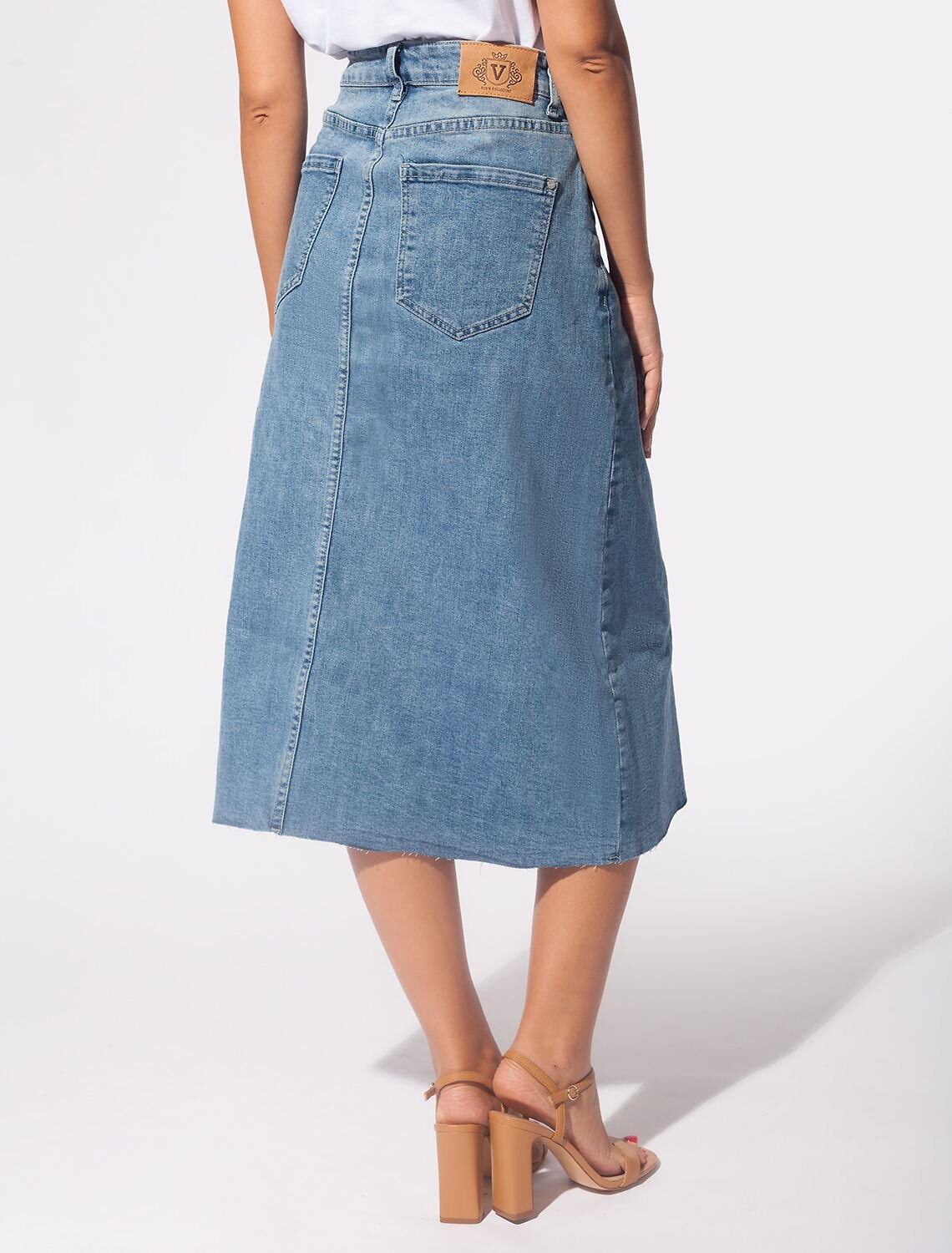 VILATTE Юбка 590882 D56.094 синий