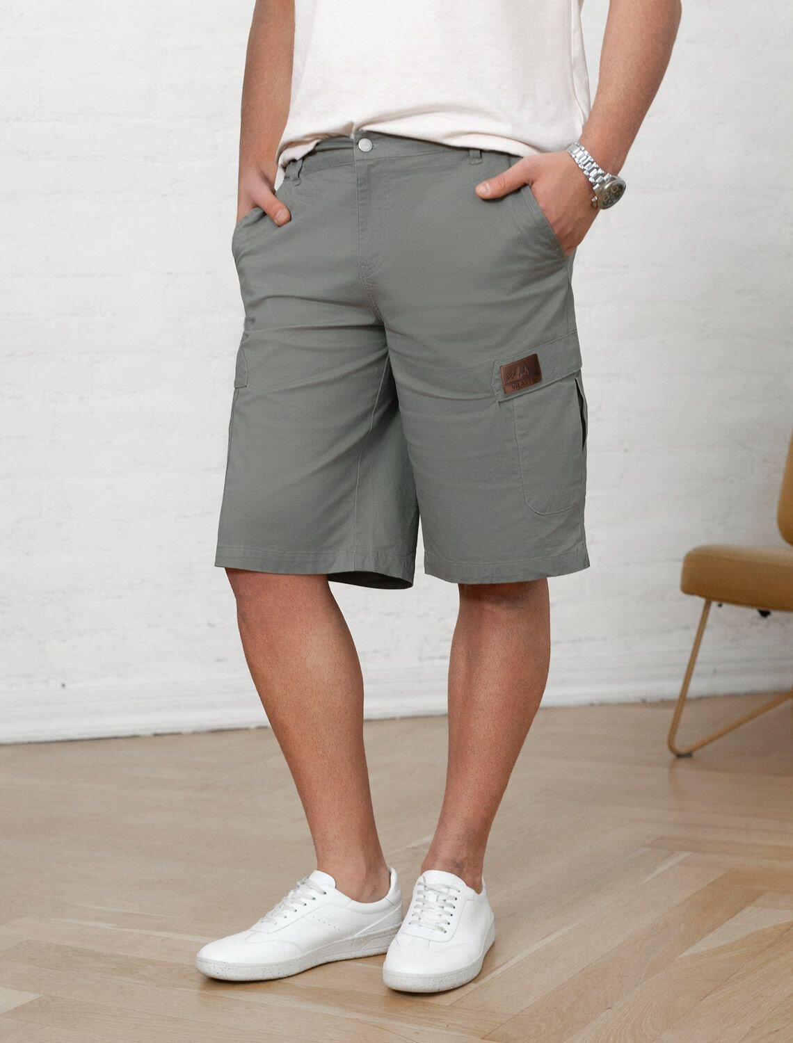 VILATTE Шорты 590887 U28.002 оливковый