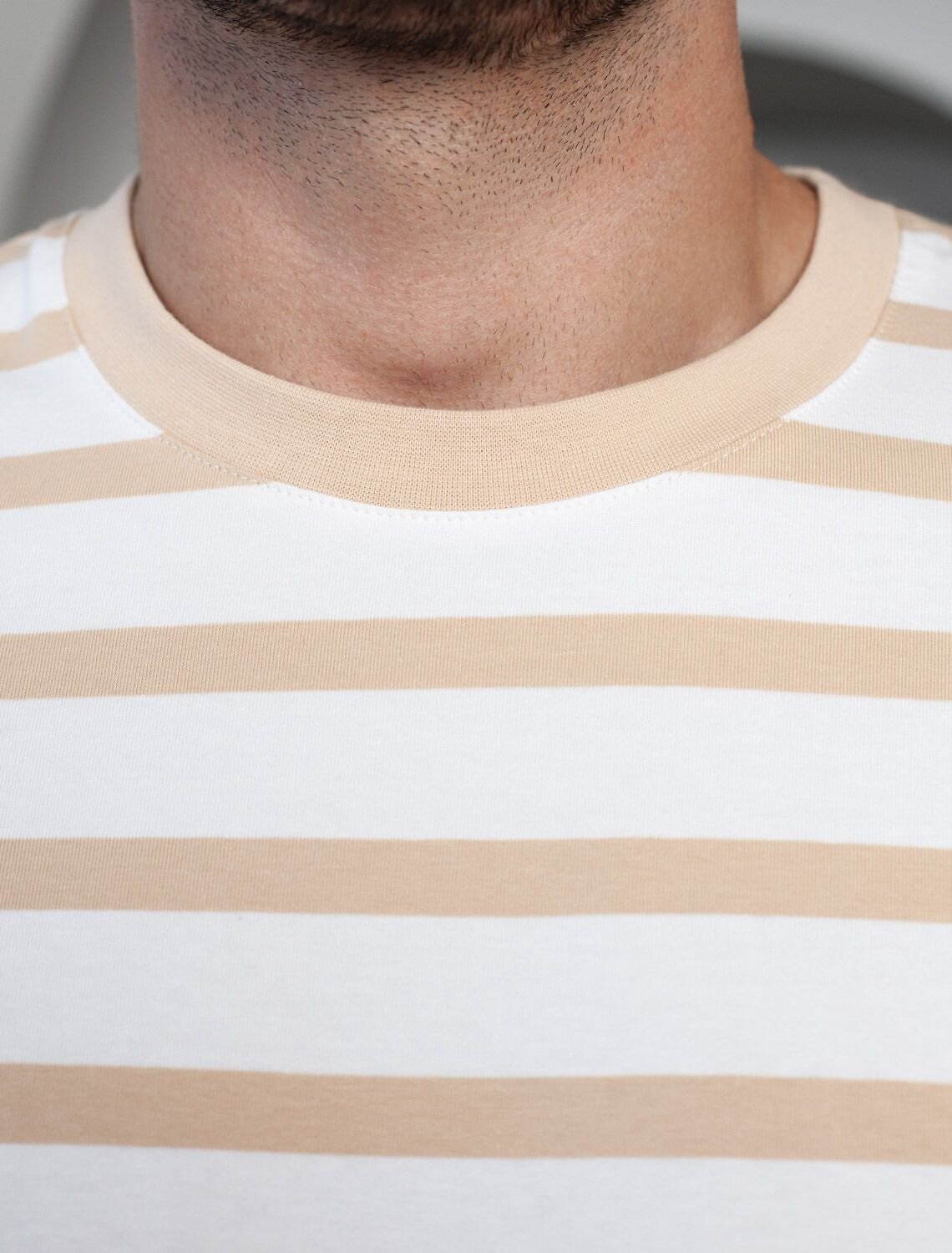 VILATTE Футболка 590889 U49.024 белый-бежевый