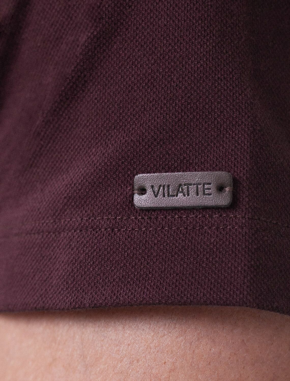 VILATTE Футболка 590891 U49.057 бургунди