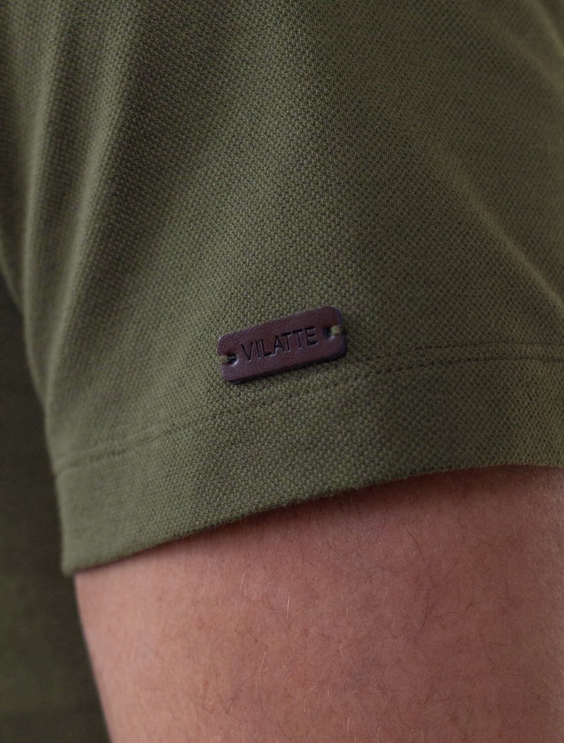 VILATTE Футболка 590893 U49.057 т.оливковый