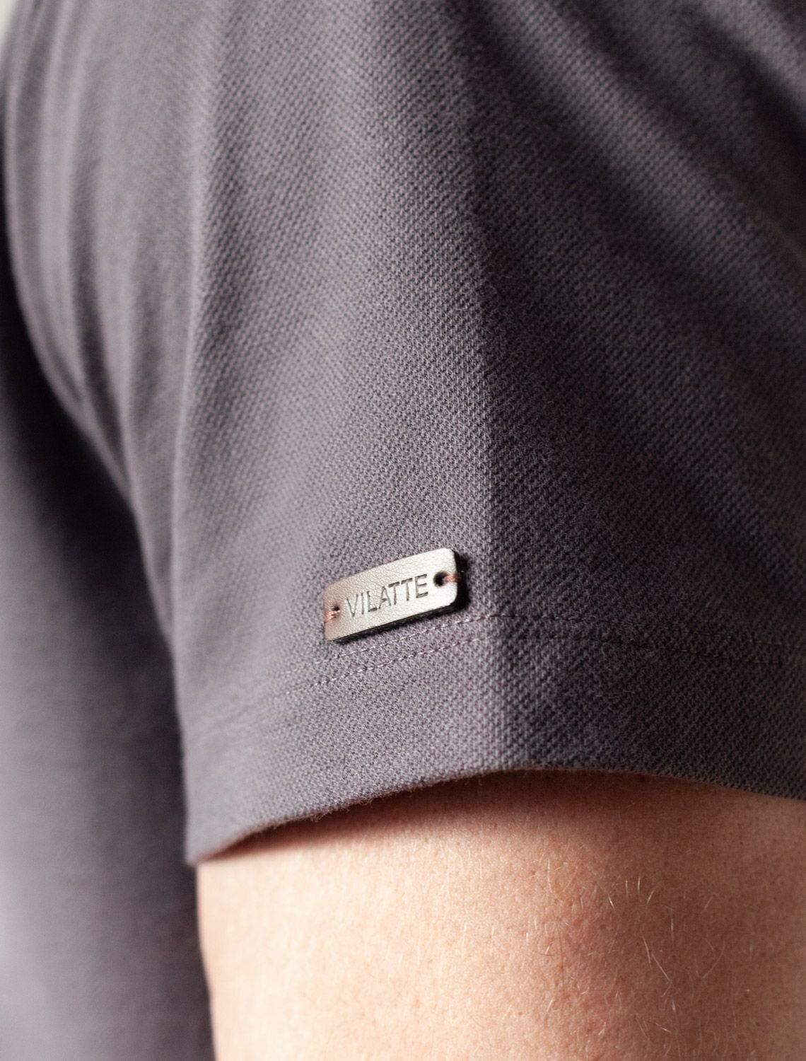 VILATTE Футболка 590894 U49.057 т.серый