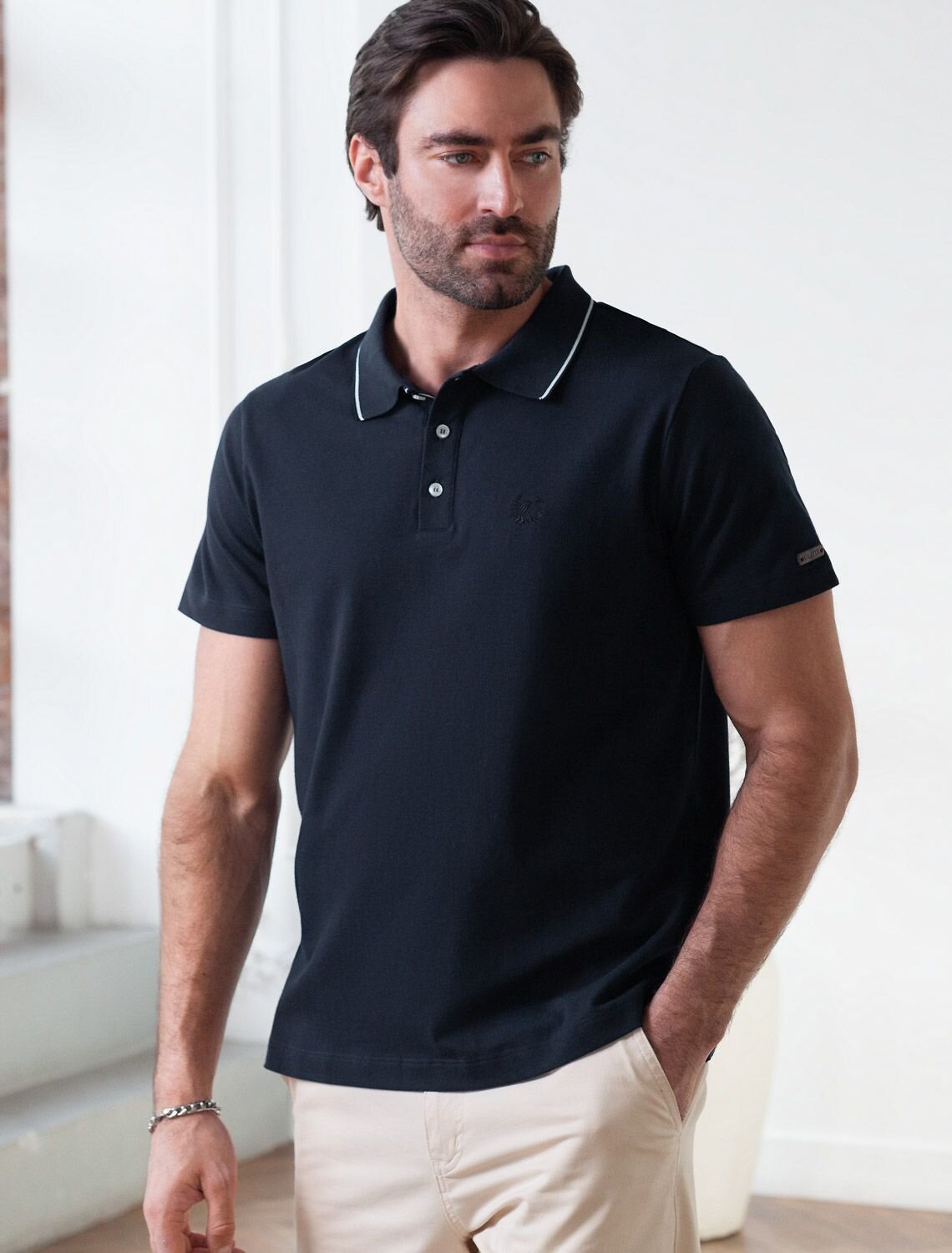 VILATTE Футболка 590895 U49.057 т.синий