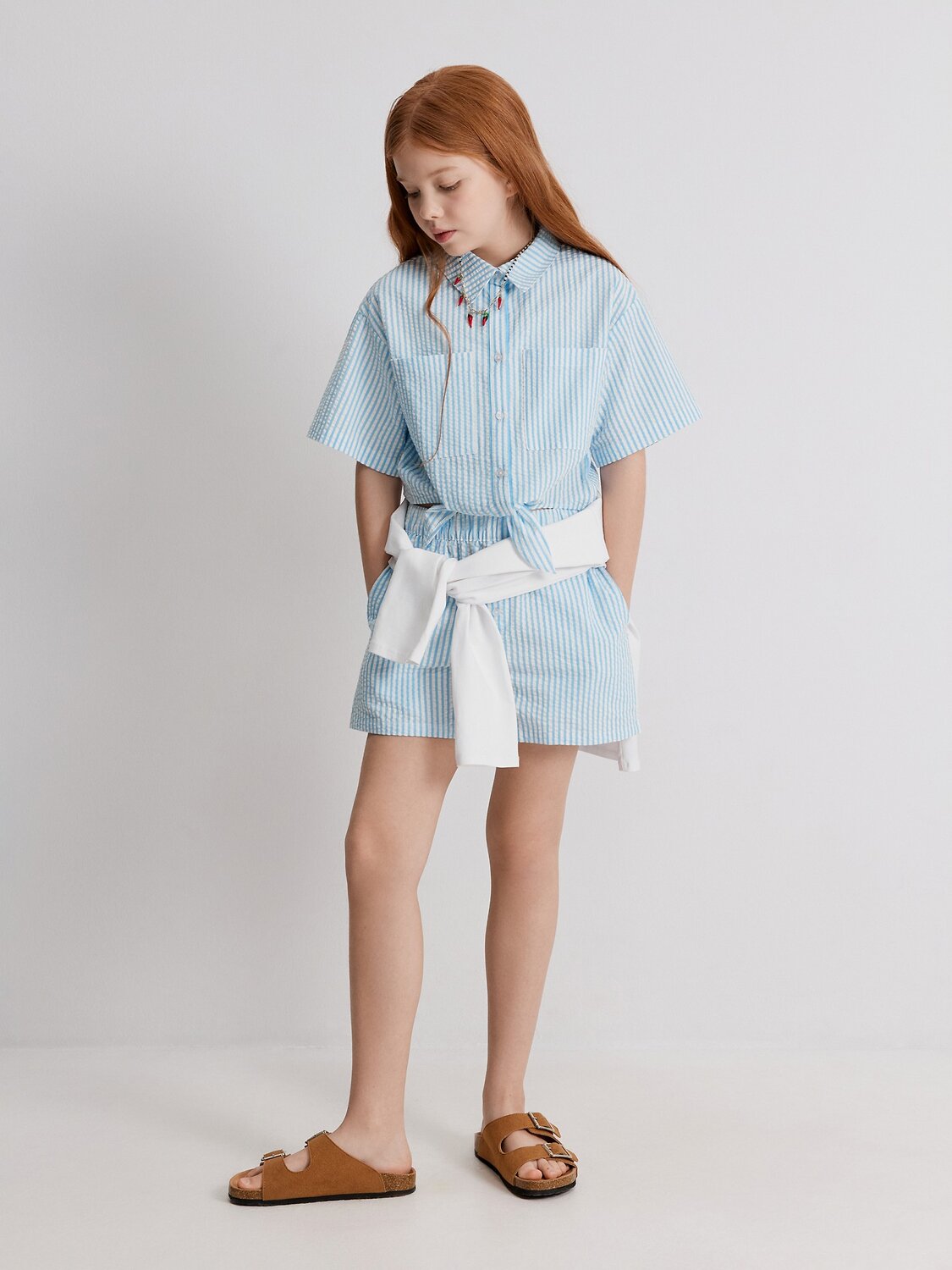 Acoola Шорты 590974 20210420128 голубая полоска