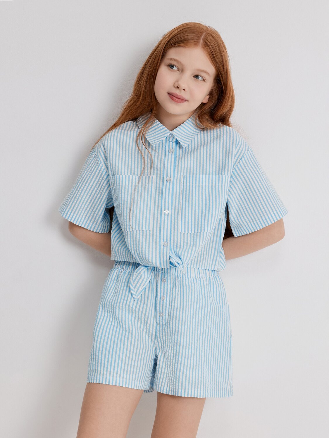 Acoola Шорты 590974 20210420128 голубая полоска