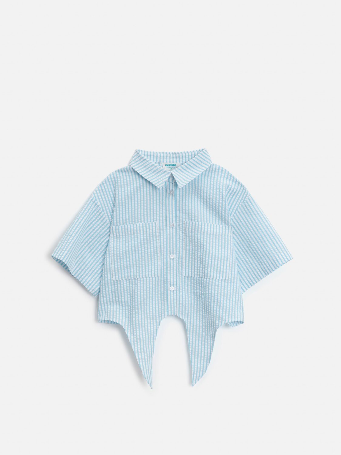 Acoola Блузка 590975 20210270106 голубая полоска