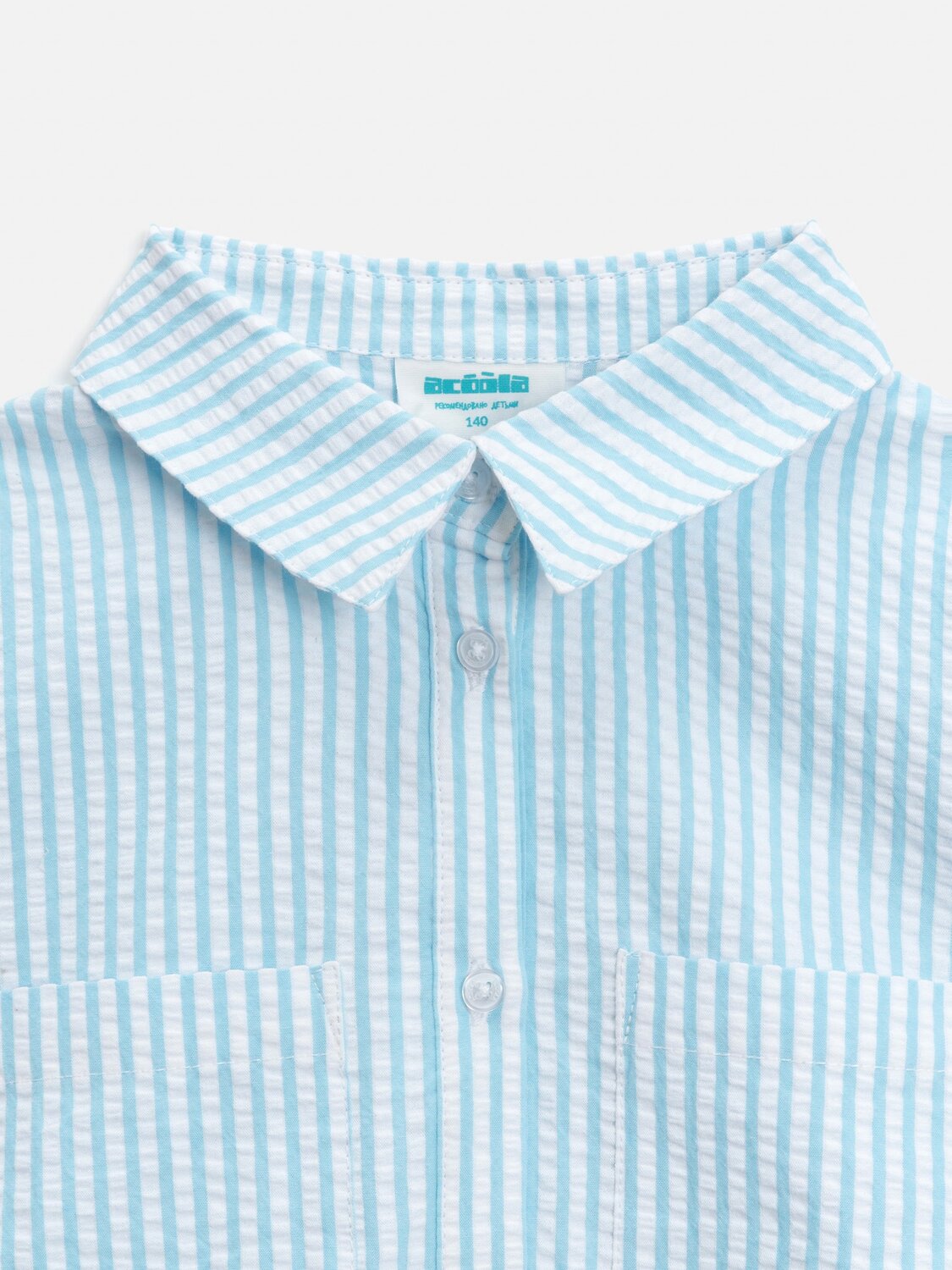 Acoola Блузка 590975 20210270106 голубая полоска