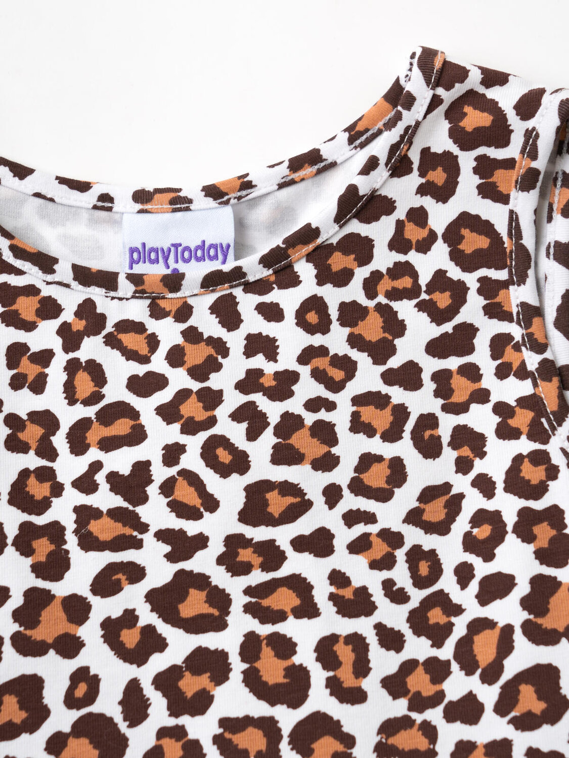 PLAYTODAY Платье 591012 12622456 охра,белый,темно-серый