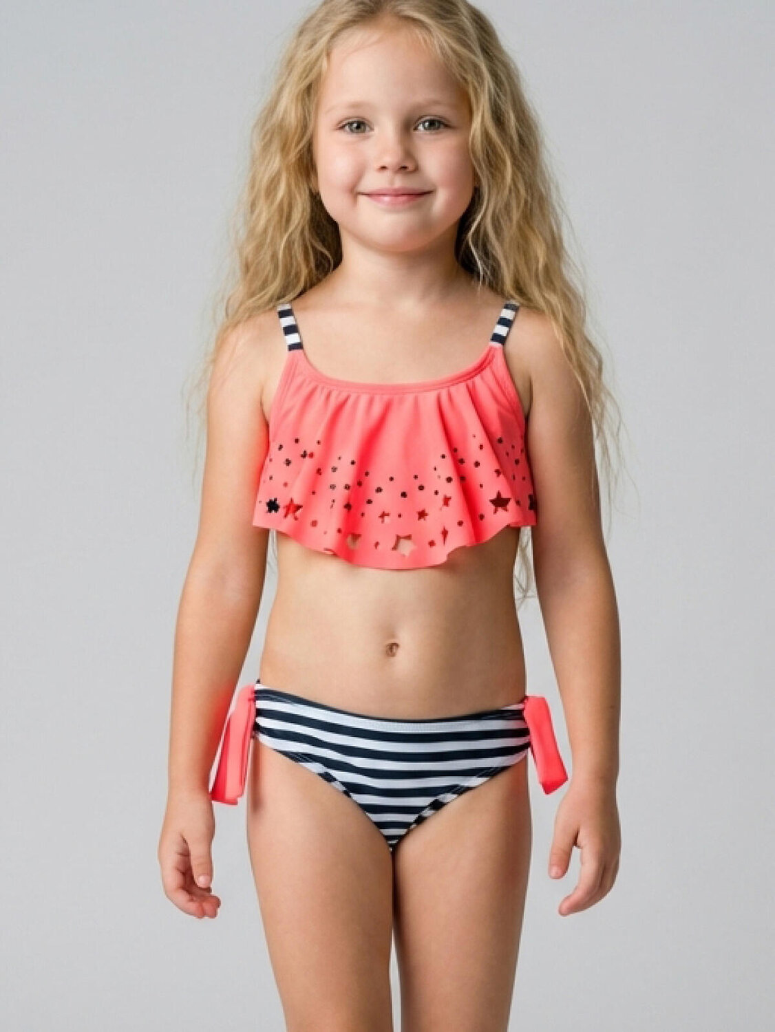 PLAYTODAY Купальный костюм 591021 12622488 розовый,темно-серый,белый