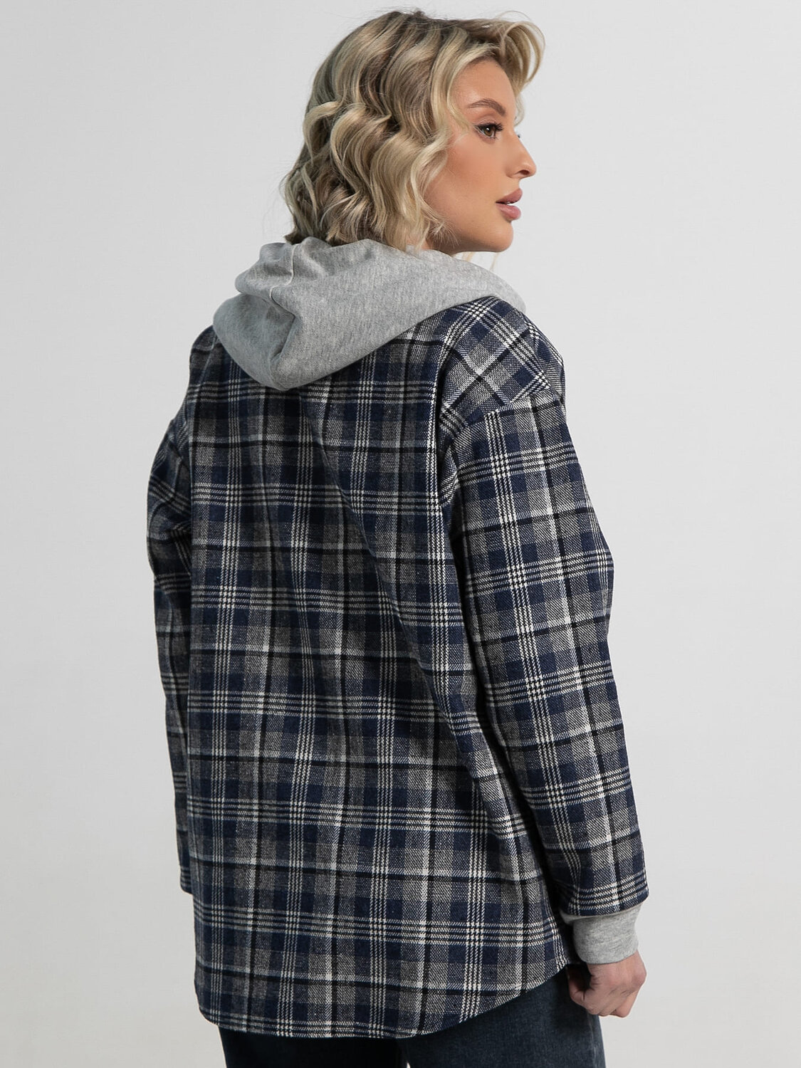 LT Collection Рубашка 591107 Б15126-50М синий/серый