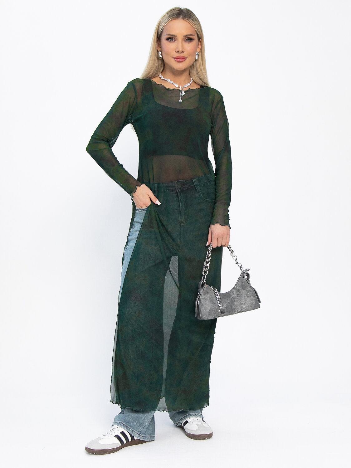 LT Collection Платье 591109 П15291-1М зеленый