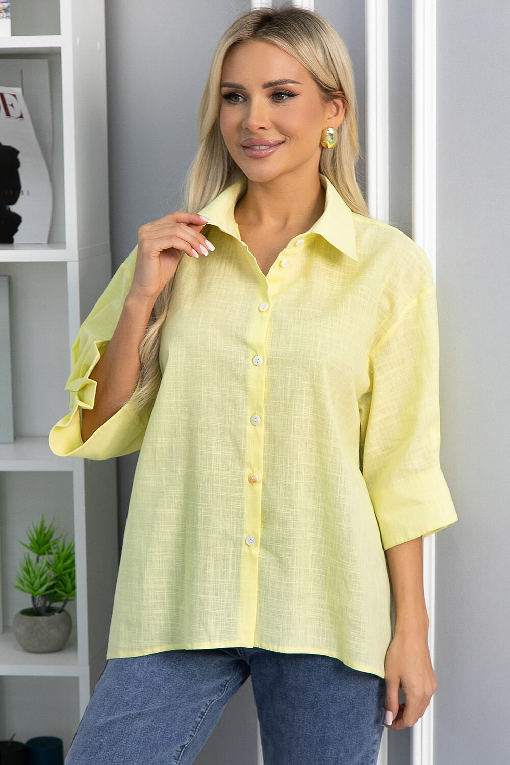 LT Collection Блуза 591112 Б15334-5М желтый