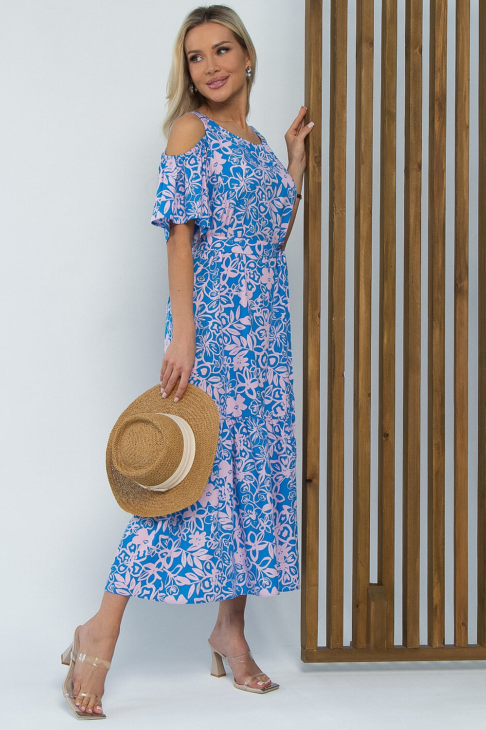 LT Collection Платье 591116 П15348-5М синий