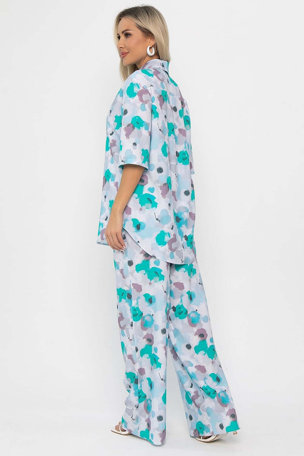 LT Collection Костюм 591122 К15408-7М голубой/бирюзовый