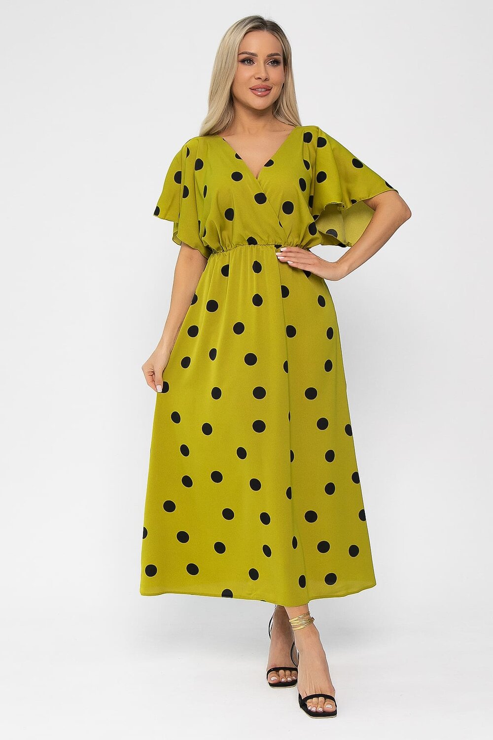 LT Collection Платье 591125 П15468-7М оливковый