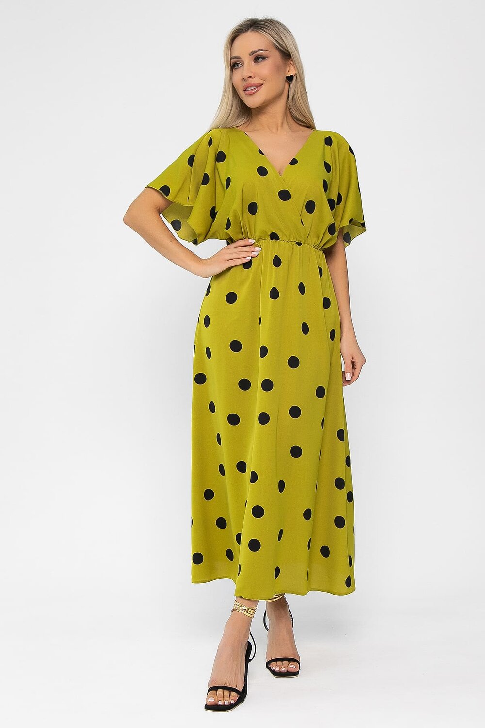 LT Collection Платье 591125 П15468-7М оливковый