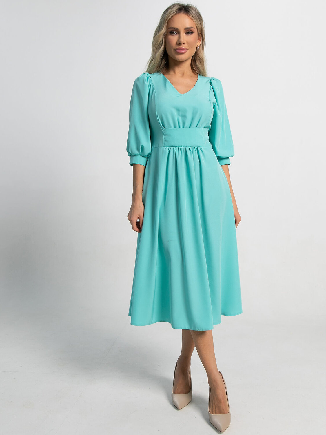 LT Collection Платье 591126 П15466-18М бирюзовый