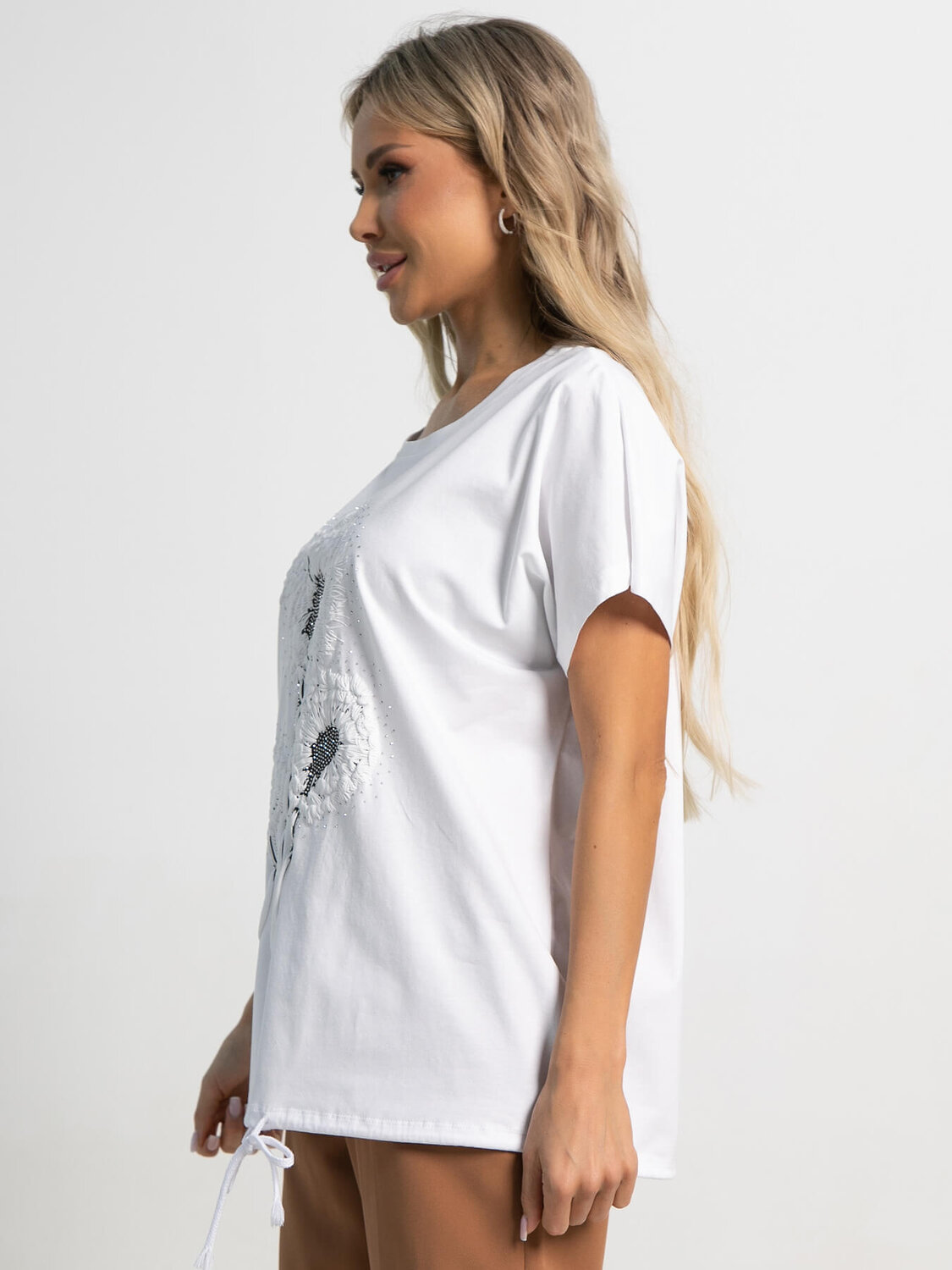 LT Collection Блуза 591132 Б15508-20М белый