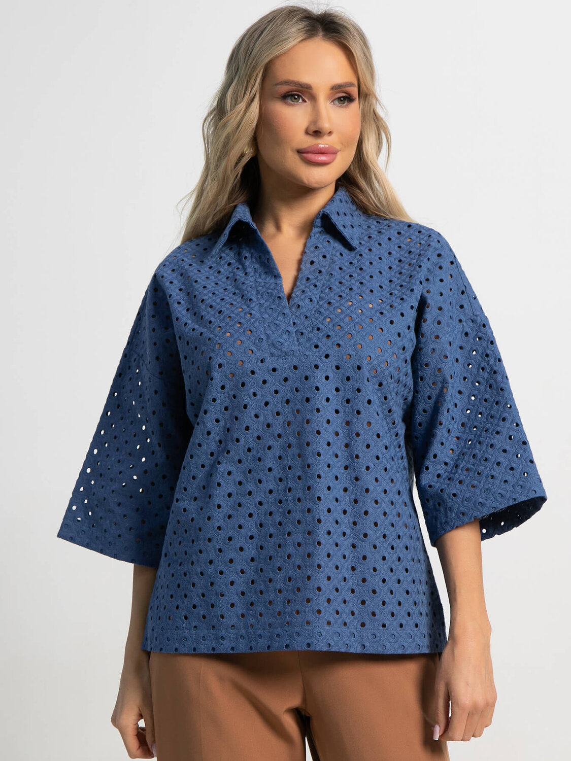 LT Collection Блуза 591134 Б15520-16М синий