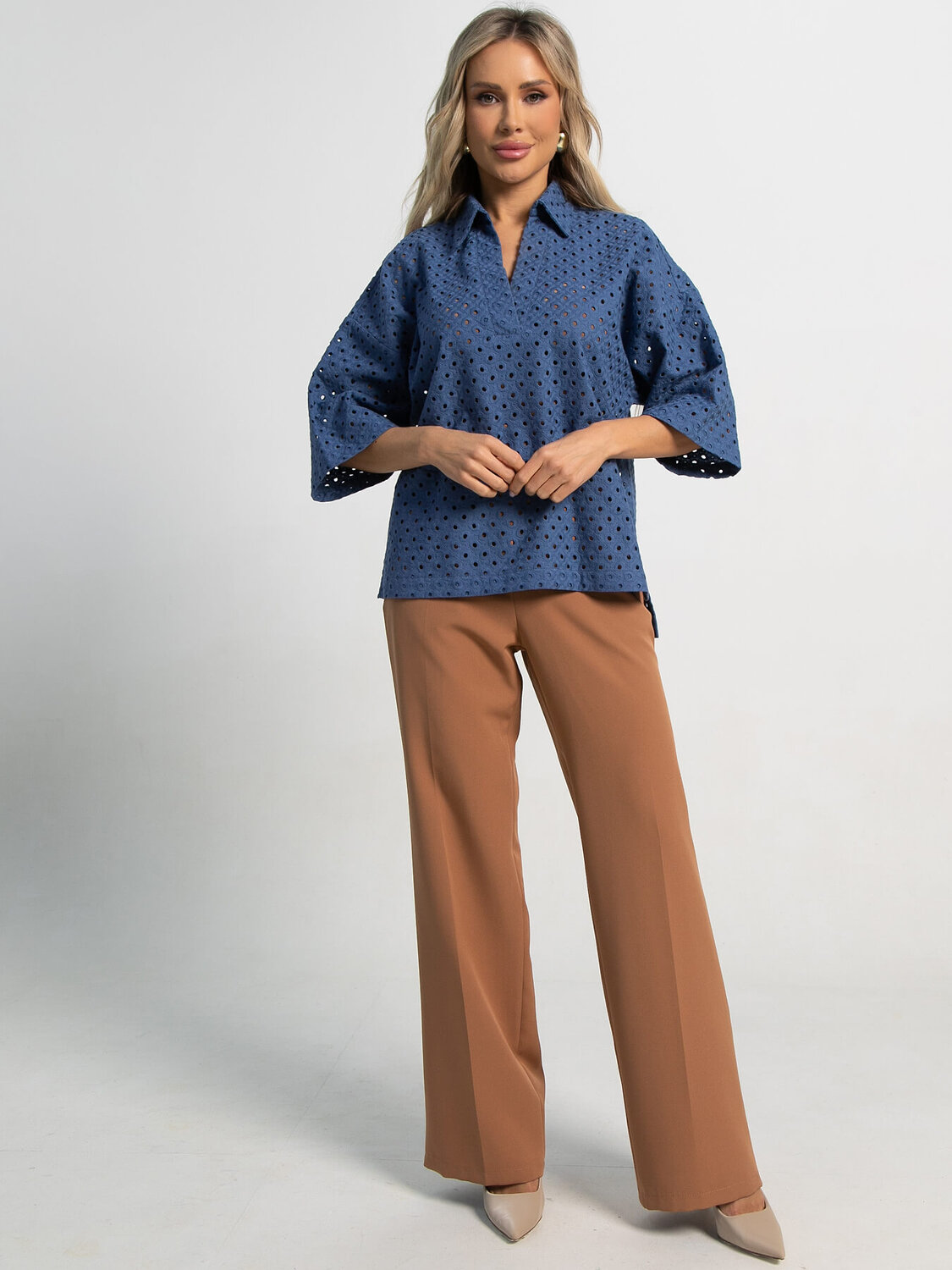 LT Collection Блуза 591134 Б15520-16М синий