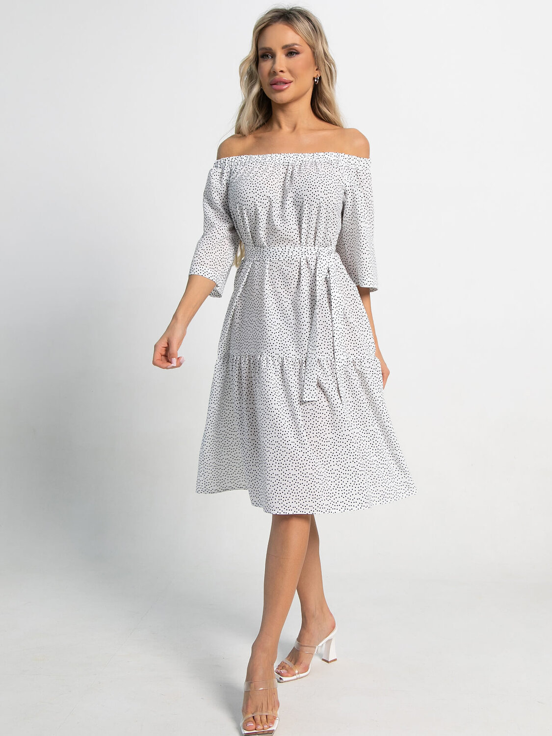 LT Collection Платье 591135 П15522-8М белый