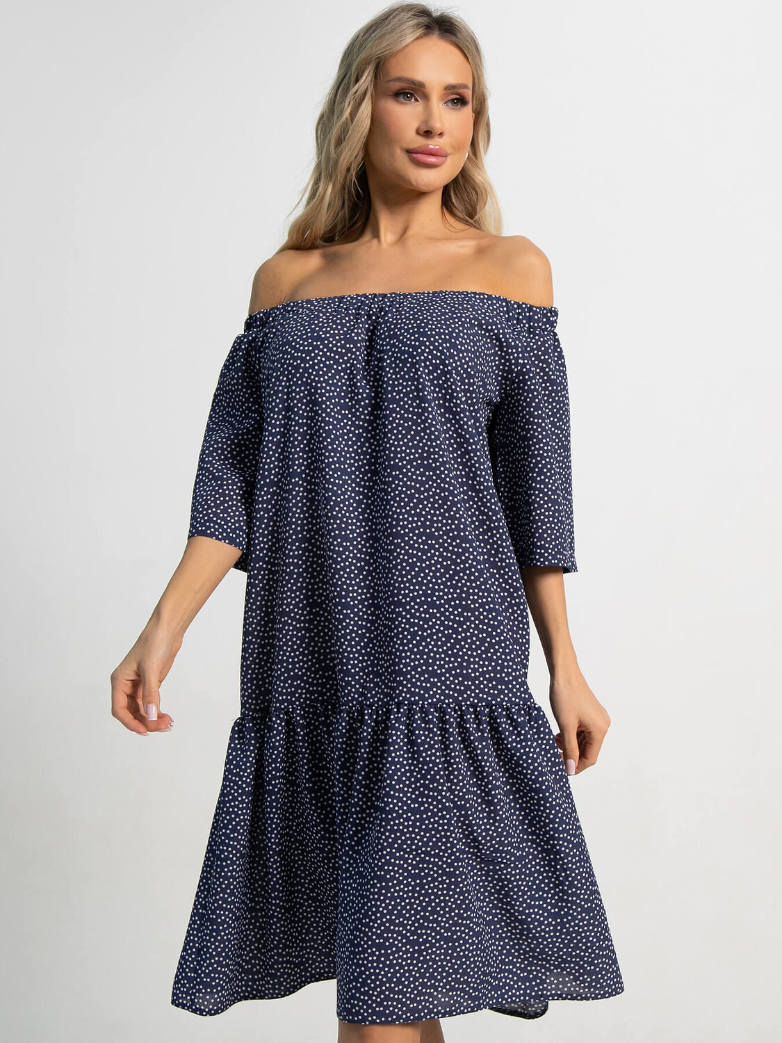 LT Collection Платье 591136 П15523-8М синий