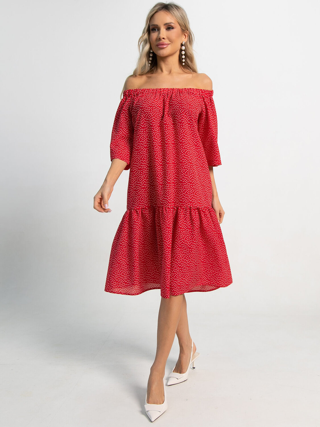 LT Collection Платье 591137 П15524-8М красный