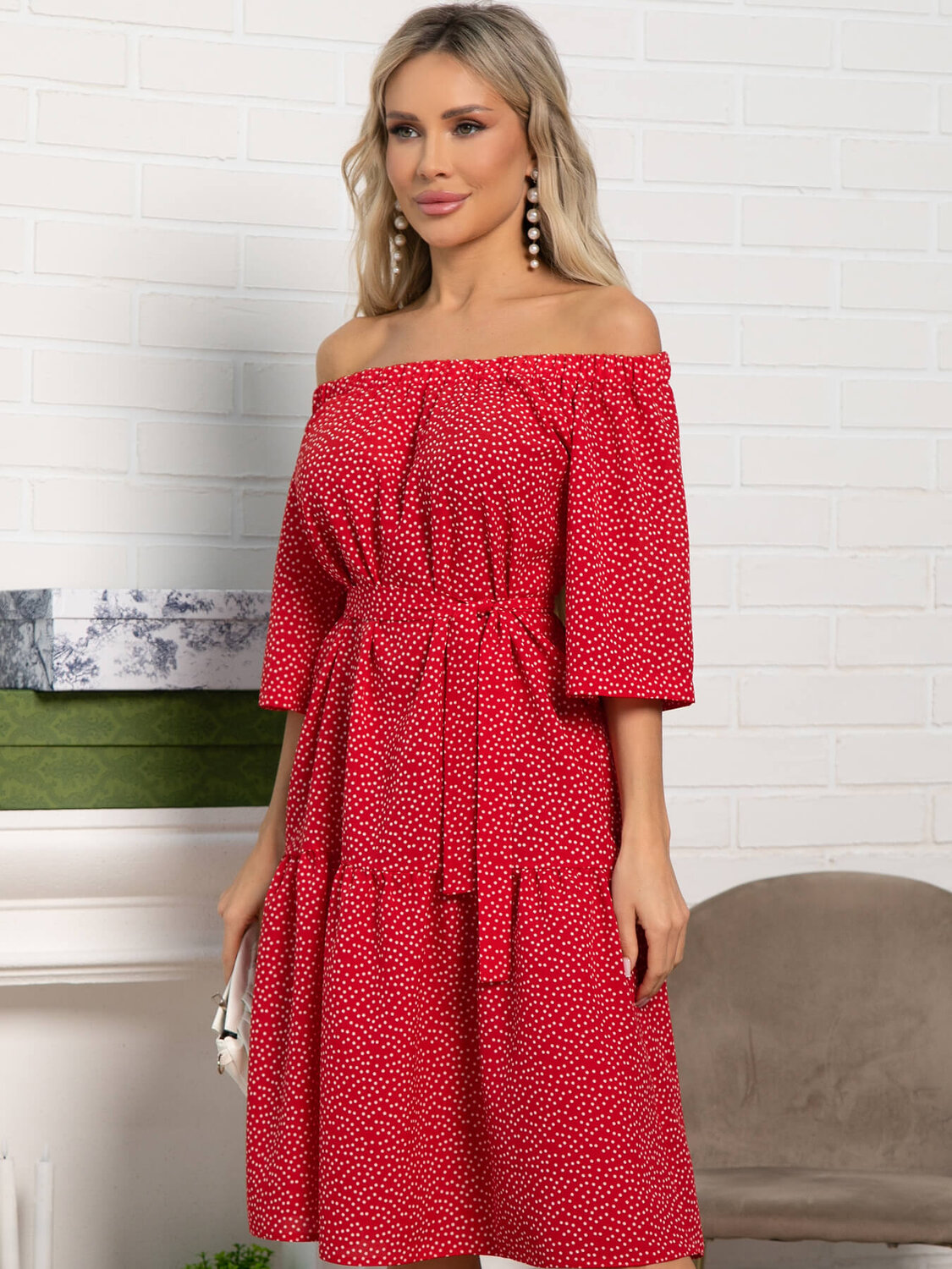 LT Collection Платье 591137 П15524-8М красный