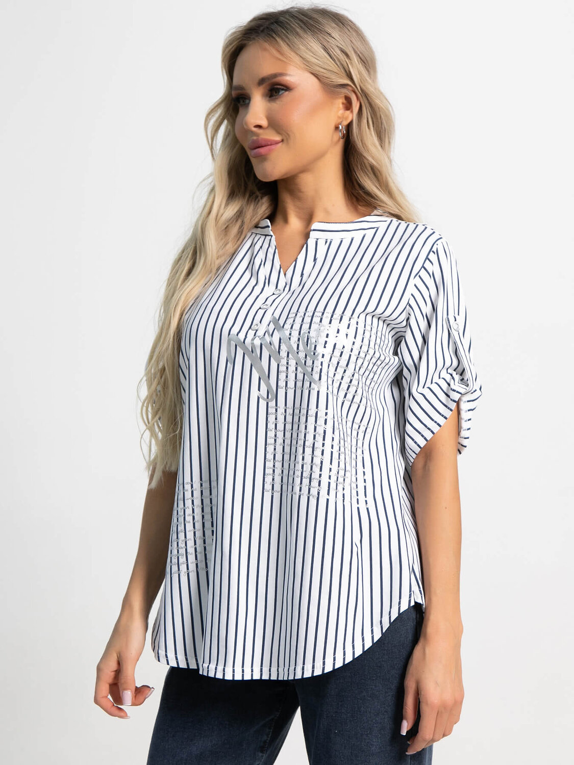 LT Collection Блуза 591138 Б15538-4М белый