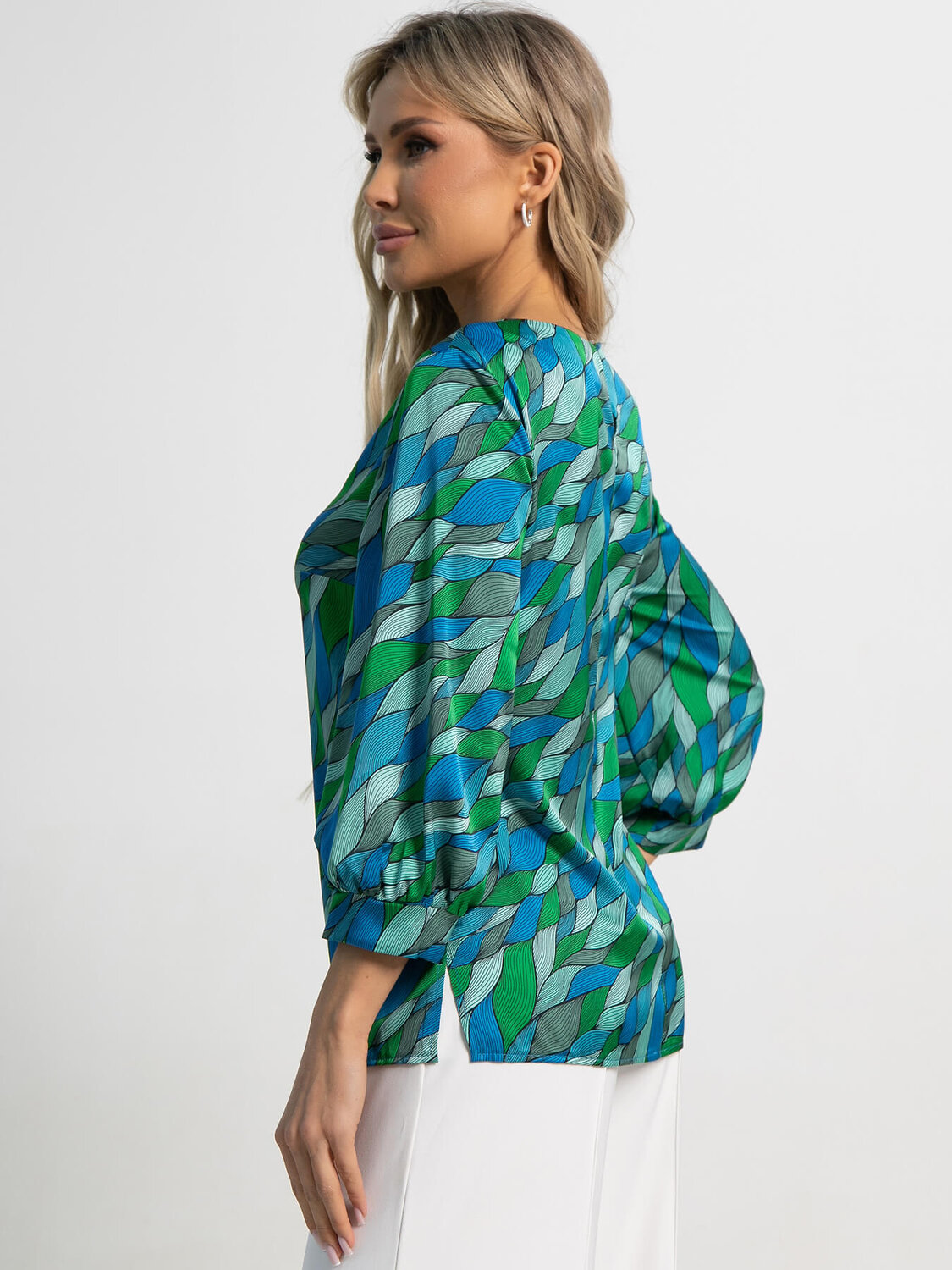 LT Collection Блуза 591141 Б15557-16М сине-зеленый