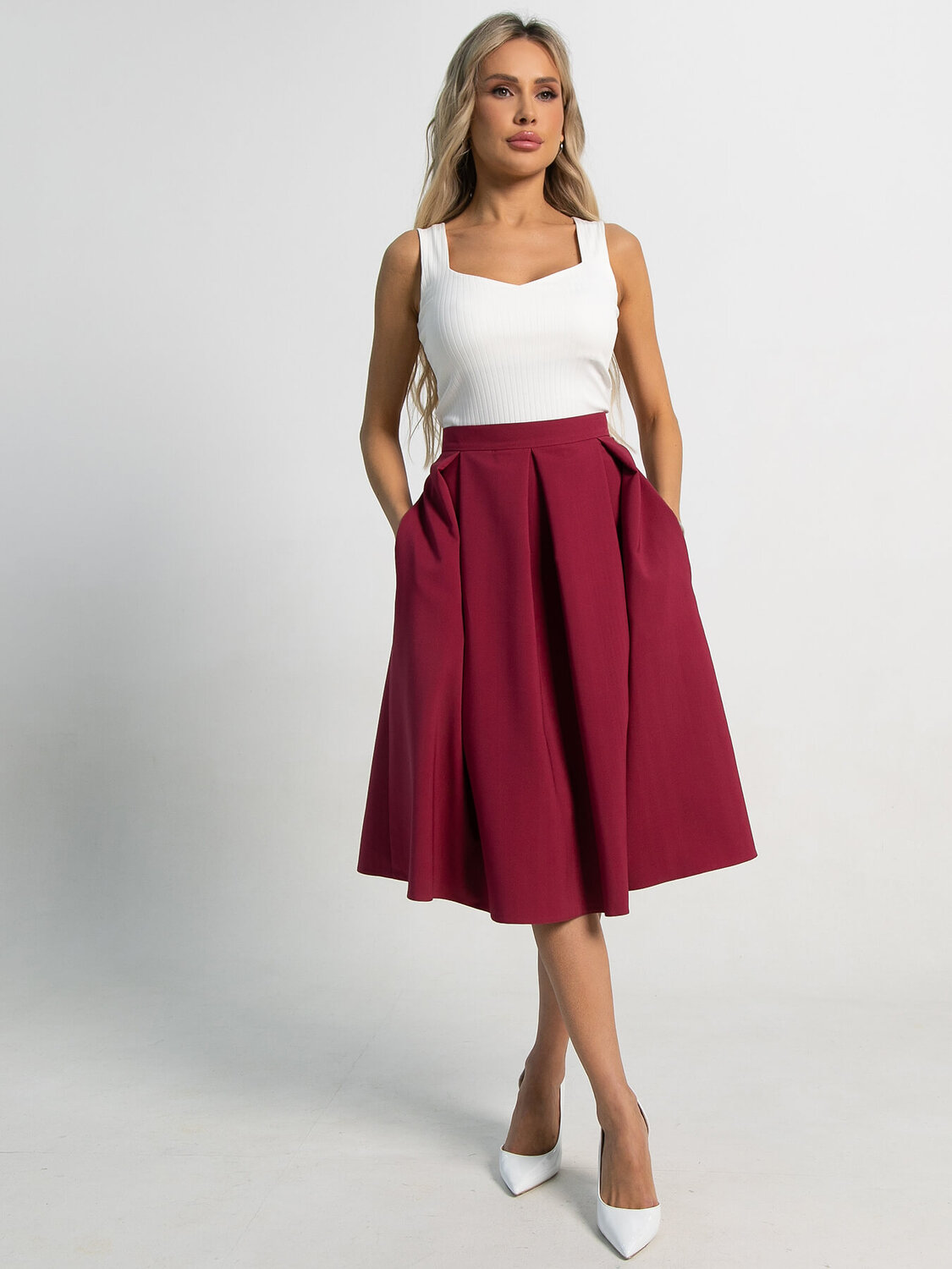 LT Collection Юбка 591142 Ю15558-3М бордовый