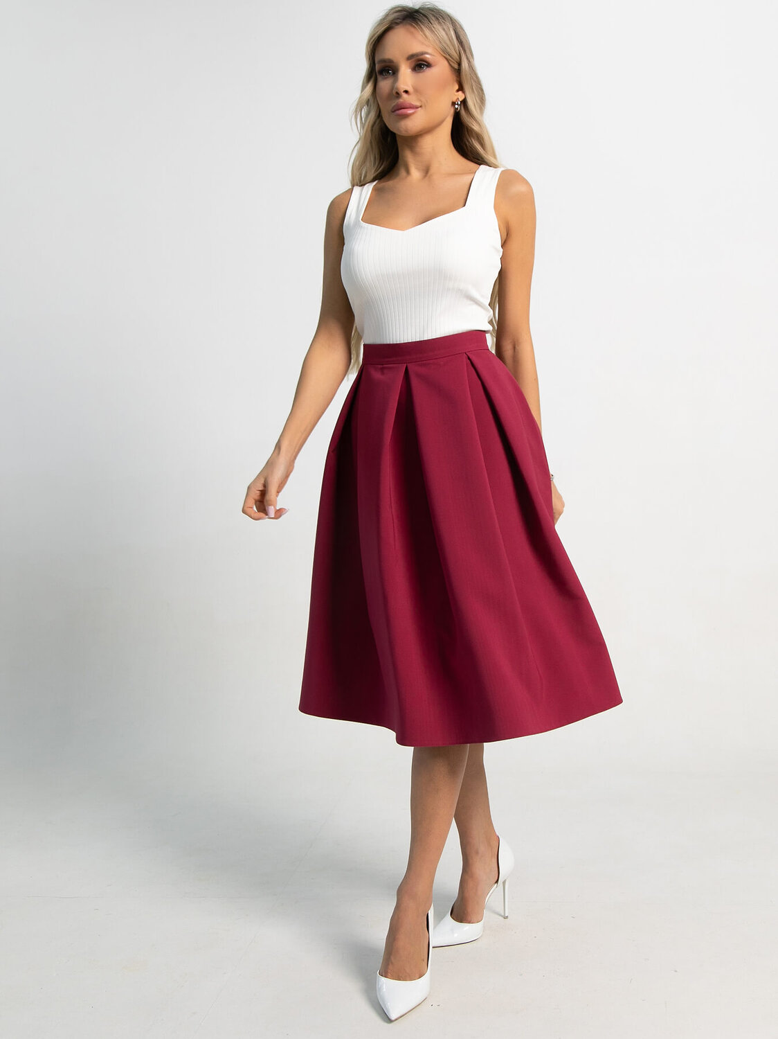 LT Collection Юбка 591142 Ю15558-3М бордовый