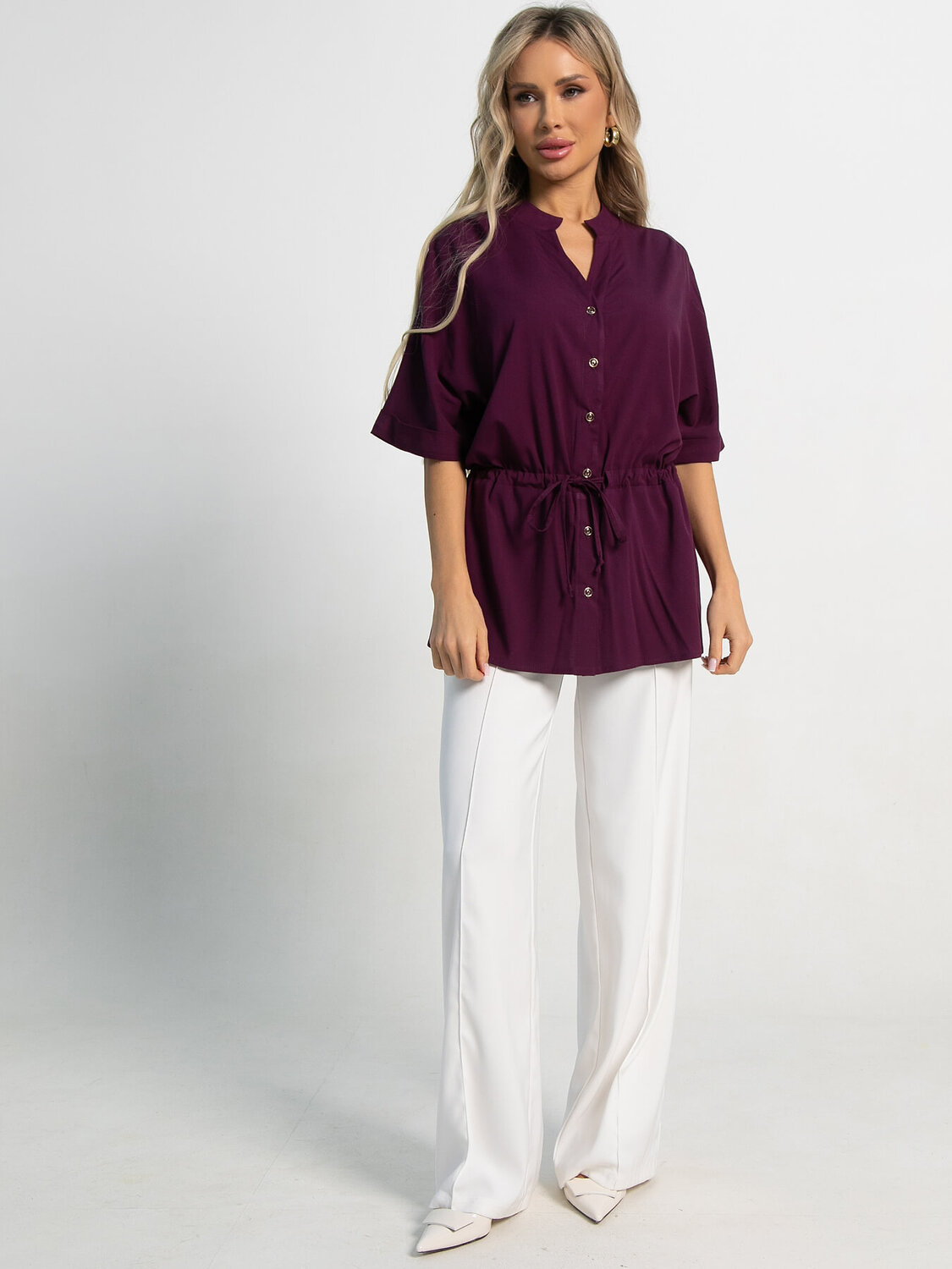 LT Collection Блуза 591146 Б15566-30М фиолетовый