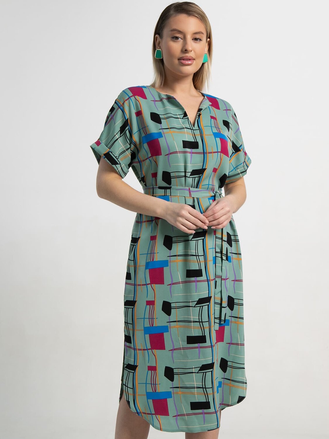 LT Collection Платье 591152 П15602-6М зеленый