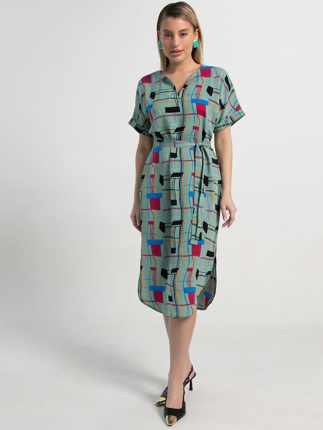 LT Collection Платье 591152 П15602-6М зеленый