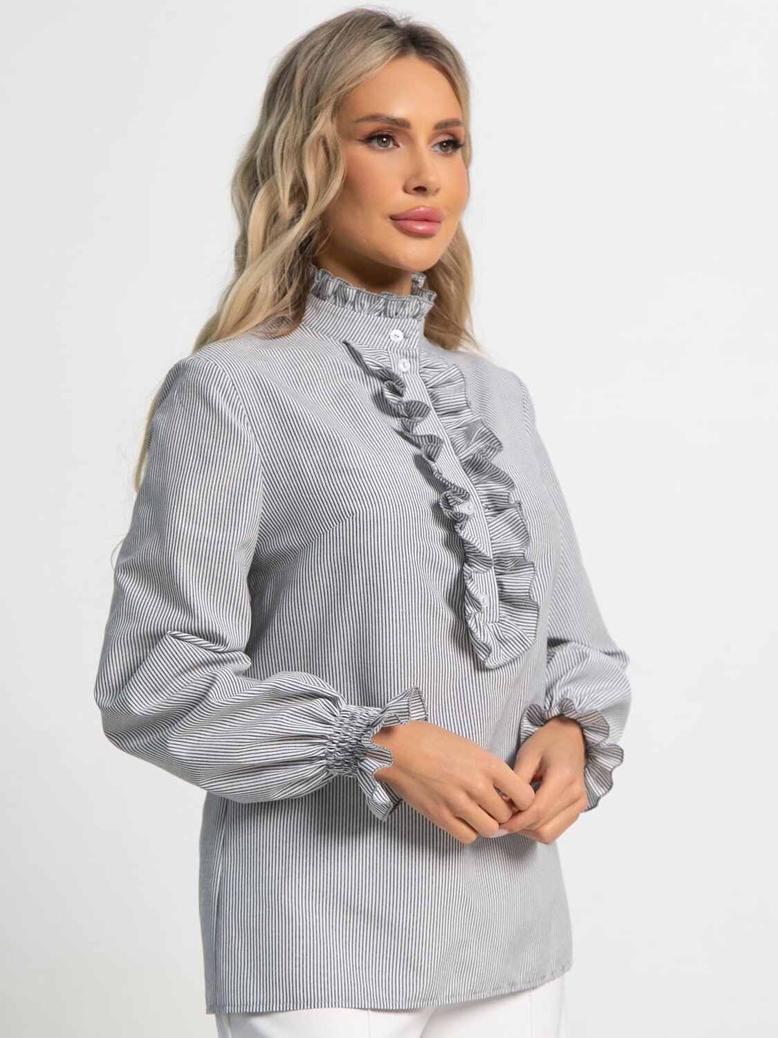 LT Collection Блуза 591154 Б15622-54М серый