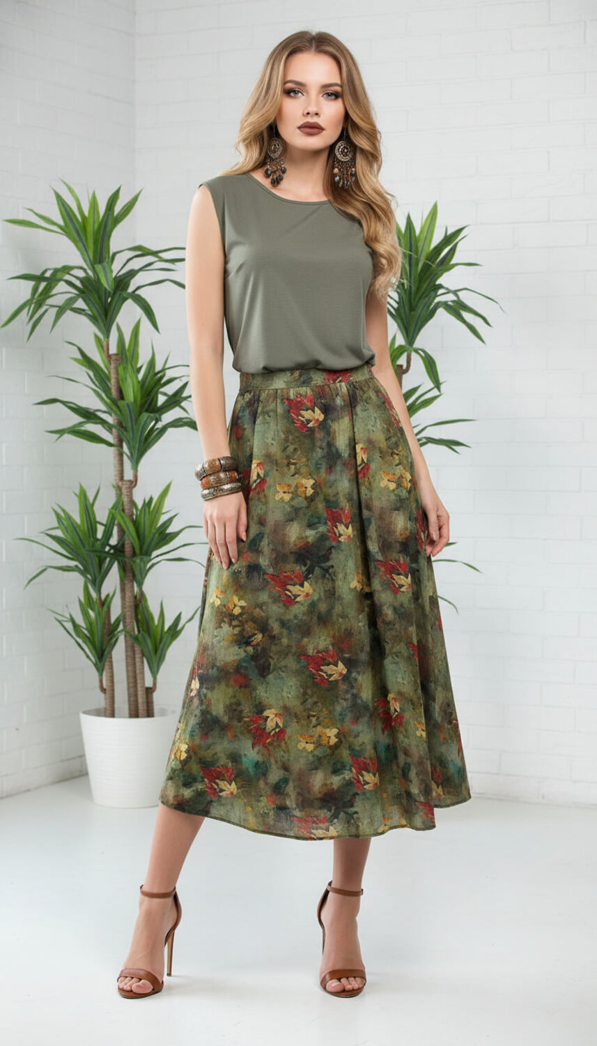 LT Collection Юбка 591157 Ю15575-10М хаки