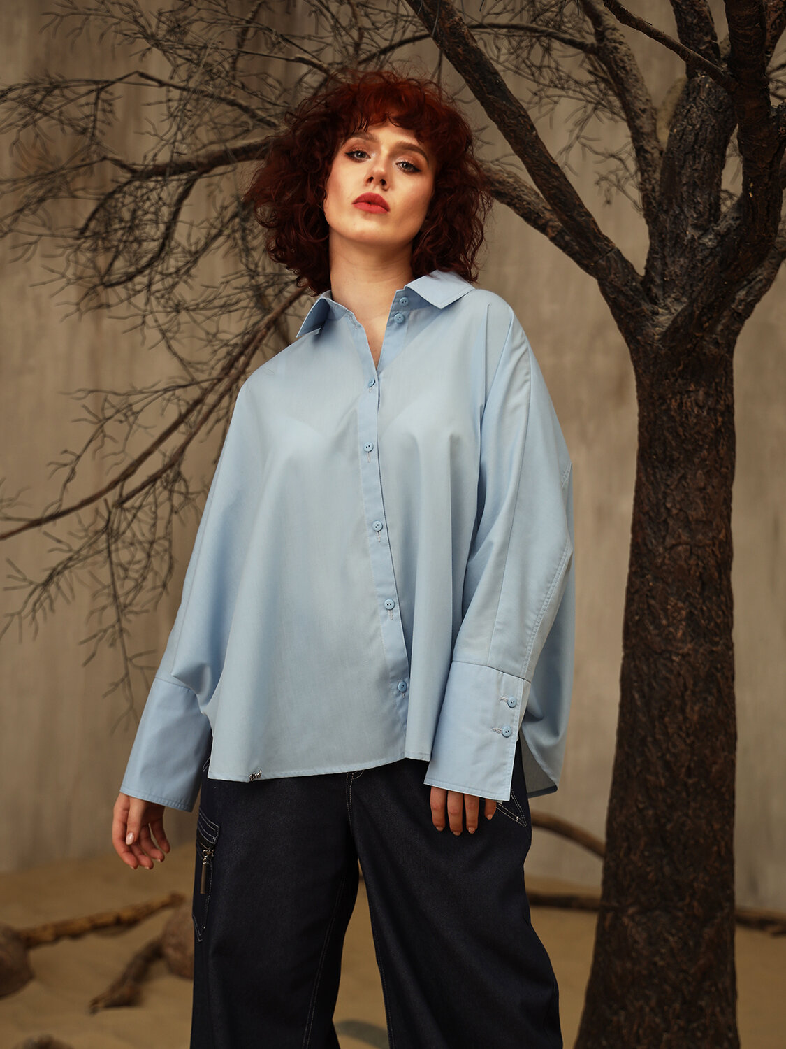 DIMMA Блузка 591094 2673 Голубой