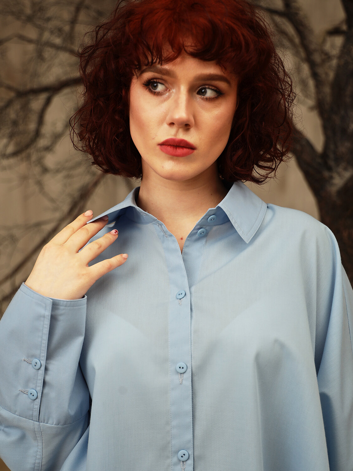 DIMMA Блузка 591094 2673 Голубой