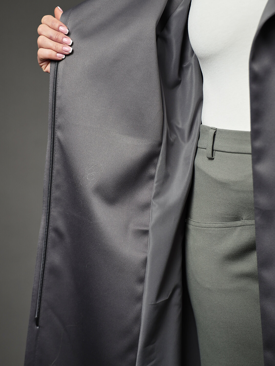 DIMMA Плащ 591095 2674 Серо-зеленый