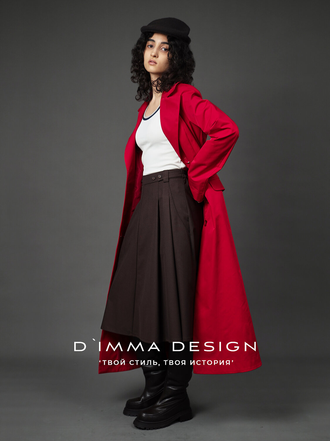 DIMMA Плащ 591099 2675 Темно-красный