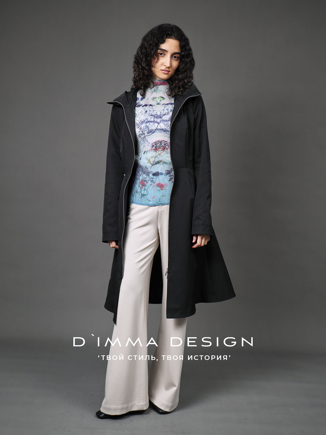 DIMMA Плащ 591100 2676 Черный