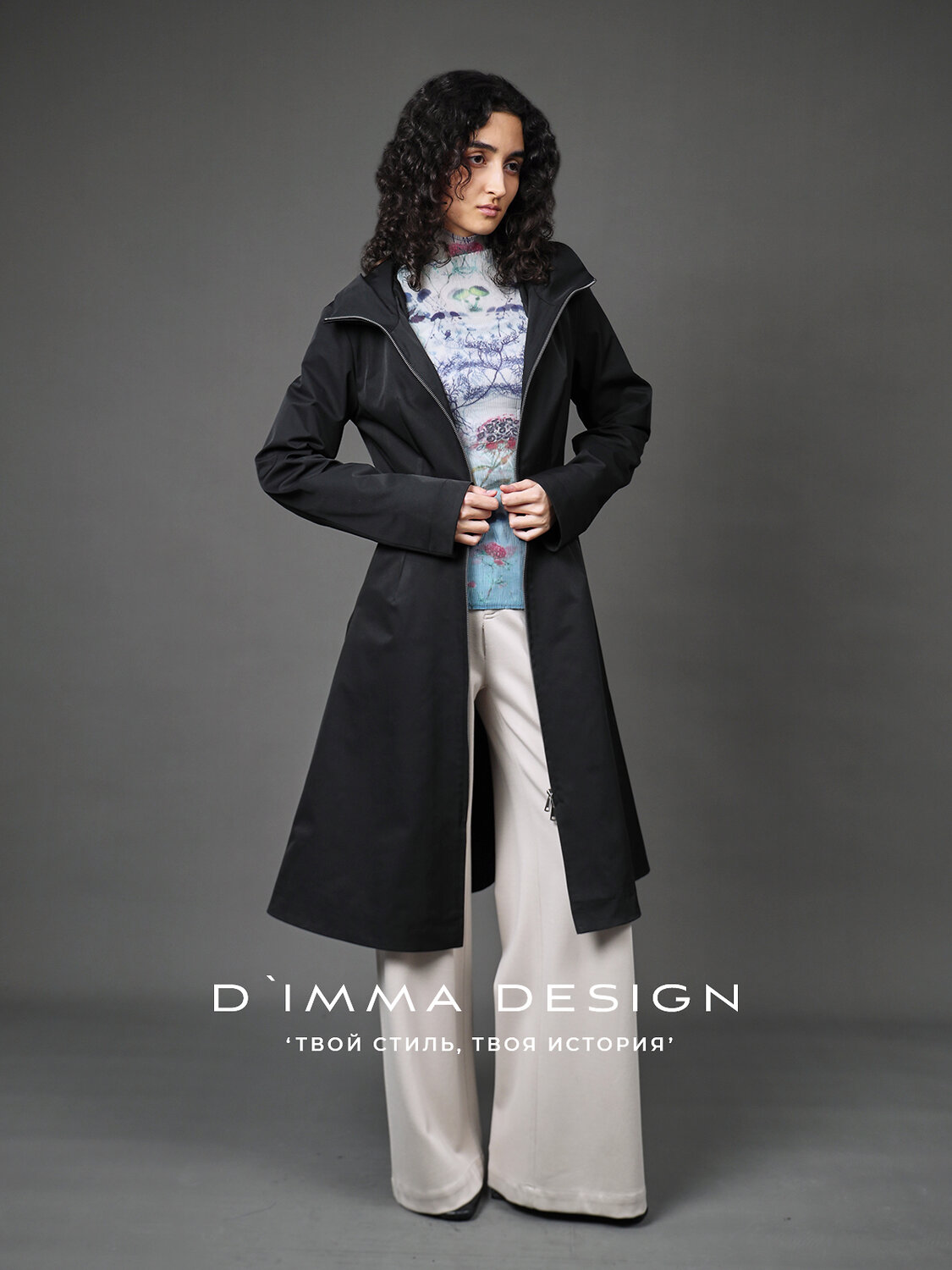 DIMMA Плащ 591100 2676 Черный